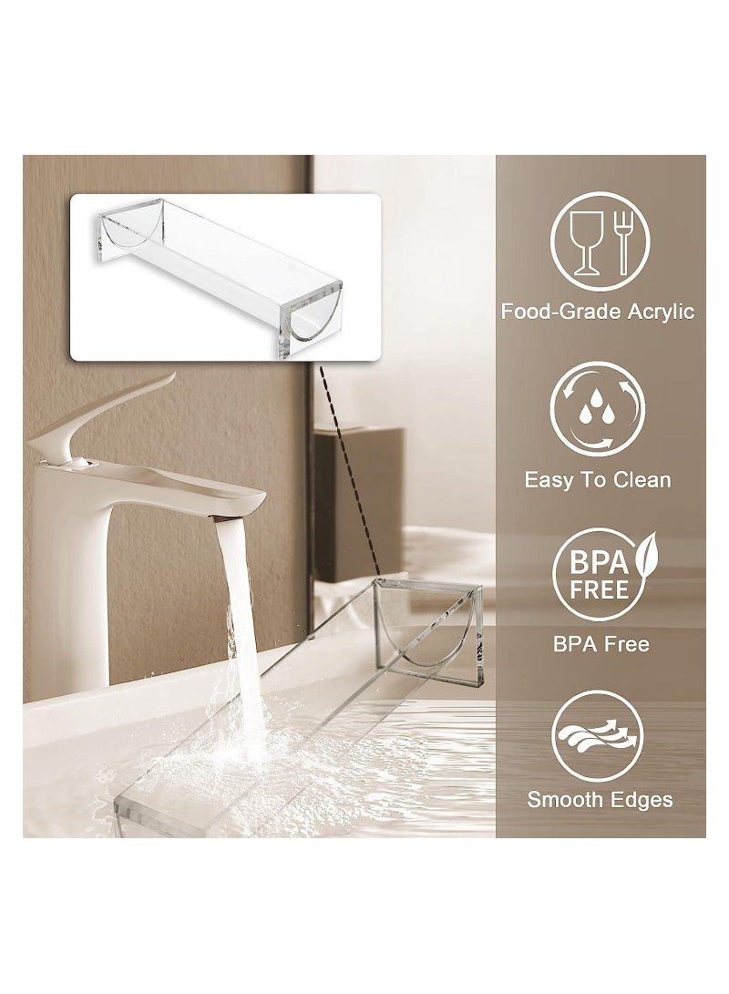 Clear Cracker Serving Tray, Acrylic Dessert Table Display Transparent Macaron Display Tray, Rectangular Cracker Holder Biscuit Dish for Party Wedding Home Party Events, 2PCS - Image 5