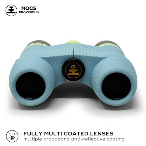 Nocs Provisions Standard Issue 10x25 Waterproof Binoculars, 10X Magnification, Bak4 Prism, Wide View Multi-Coated Lenses for Bird Watching, Hiking & Backpacking - Celeste Blue - Image 2