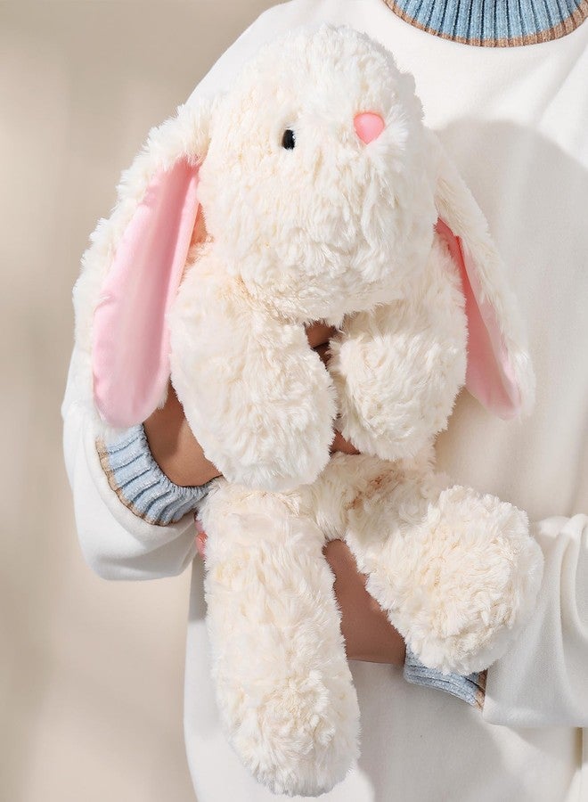 IFX24 10Lbs Weighted Bunny Stuffed Animal, 27.5" Sturdy Soft Beige Rabbit Plush Toy for Adults, Huggable Companion for Cuddling - Image 2