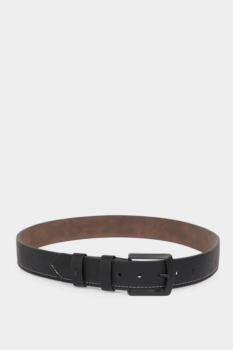 Defacto  Man Square Clasp Faux Leather Denim Belt for Men | Best Price UAE