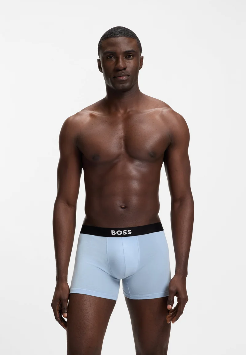 بوس Three-pack of stretch-cotton boxer briefs