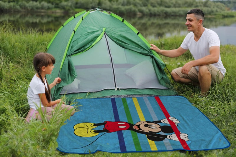 Sunny Side Up Disney Mickey Mouse Plush Travel Throw Blanket - Measures 40 x 50 Inches - Super Soft & Cozy Travel Accessories - Image 5