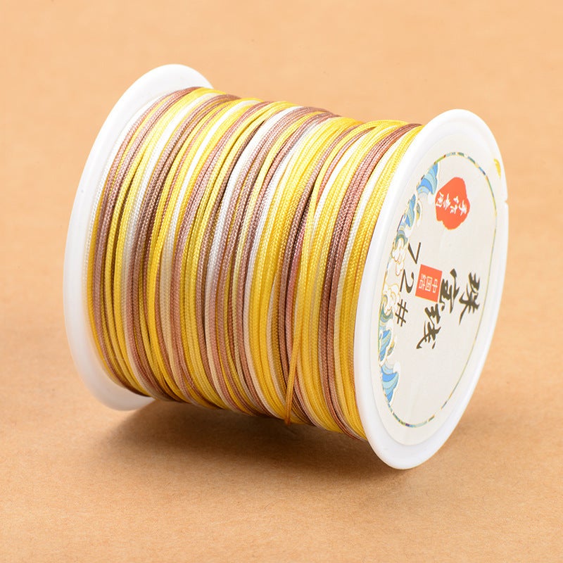 Duan Dye Magic Color Jade Line 72 Diy Woven Necklace Pendant Lanyard Material Strand Gradient Color Jade Strand - Image 1