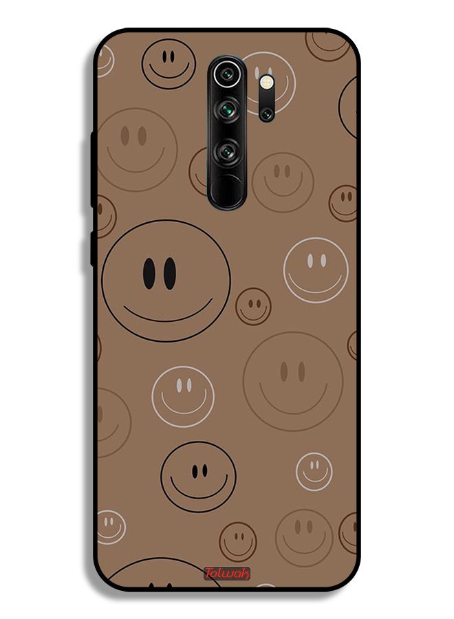 Tolwak Xiaomi Redmi Note 8 Pro Protective Case Cover Smiley Faces Pattern - Image 2