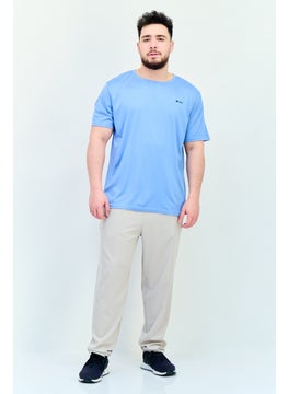 RBX Men Sportswear Fit Short Sleeve Training T Shirt, Light Blue  - Image 4