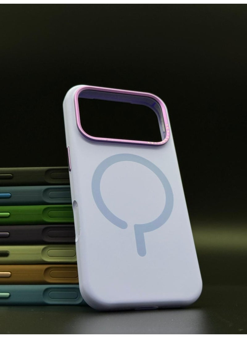 general حافظة سيليكون ماغسيف الفاخرة لجهاز آيفون 17 برو ماكس – نحيفة، مضادة للصدمات، متوافقة مع الشحن اللاسلكي المغناطيسي (لافندر) - Image 2