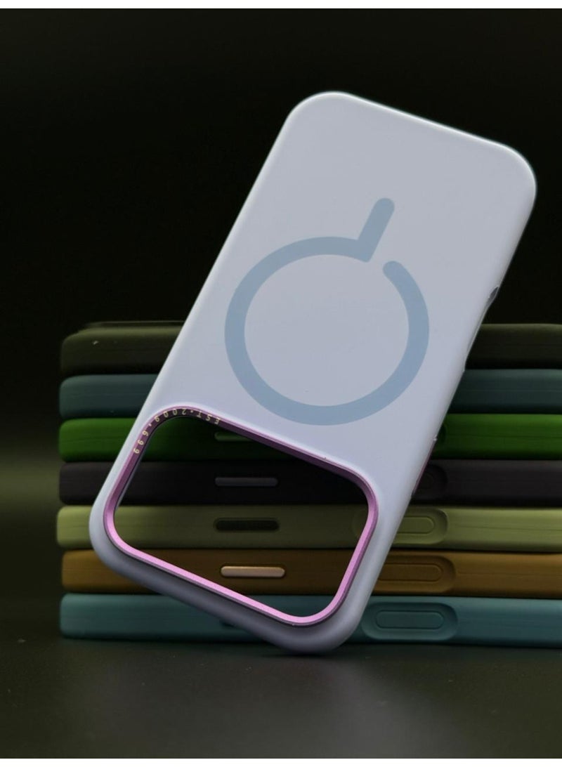 general حافظة سيليكون ماغسيف الفاخرة لجهاز آيفون 17 برو ماكس – نحيفة، مضادة للصدمات، متوافقة مع الشحن اللاسلكي المغناطيسي (لافندر) - Image 1