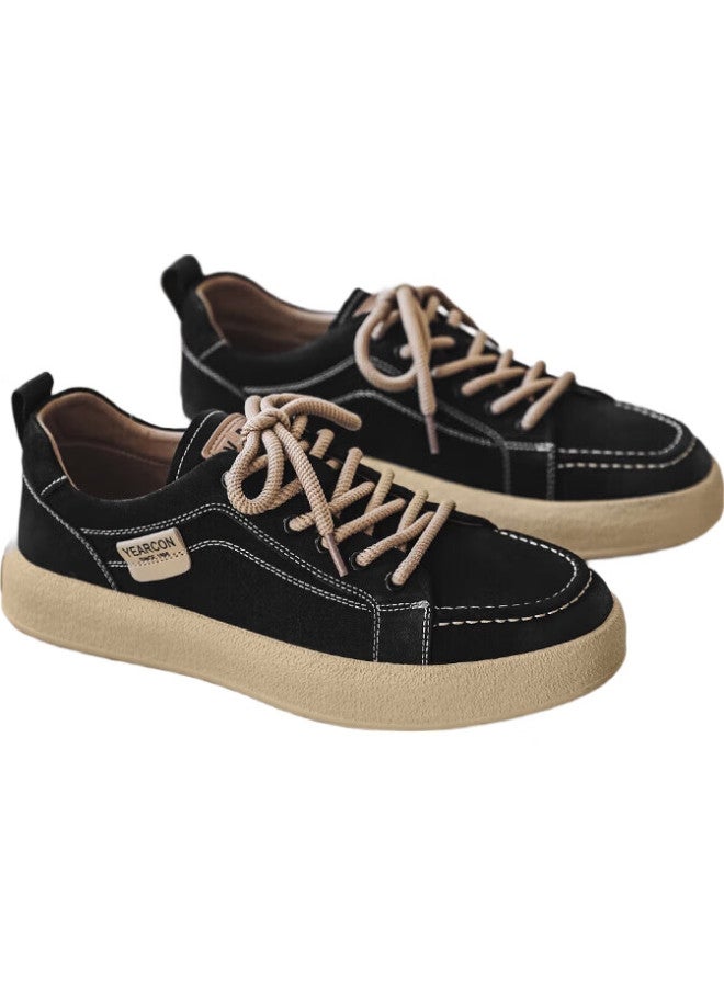 YEARCON Men'S Shoes, Sports Casual Shoes, Fashionable Sneakers, Lace-Up Training Shoes For Men, 96242W, Black, Size 42 - Image 3