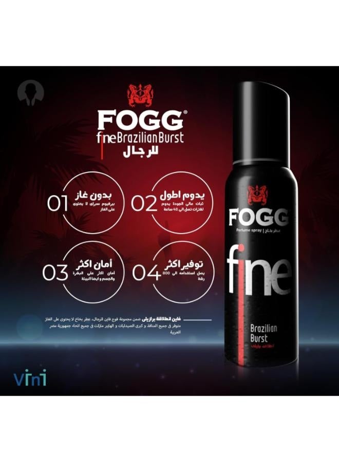 FOGG Perfume Spray Fine Brazilian Burst 120 ml - Image 2