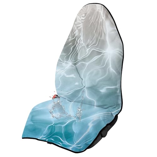 JOAIFO Waterproof Sweat Towel Car Seat Cover Universal AntiSlip Automotive Seat Covers for Post Gym Workout Running Swimming Beach and Hiking Seawater - Image 1