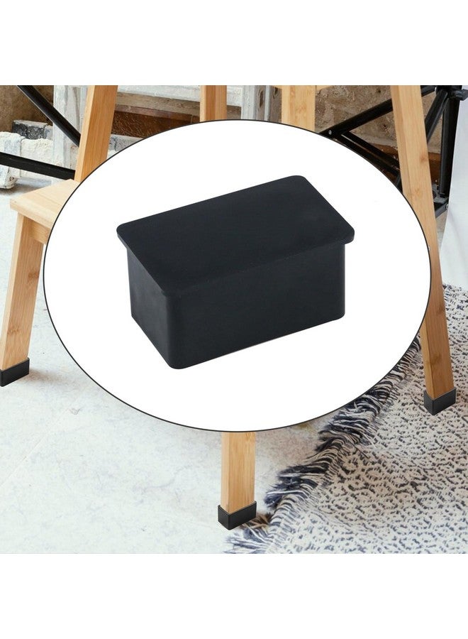 Antrader Antrader Rectangle Shaped Furniture Rubber Feet Pads Table Chair Leg Foot End Caps Covers Protectors Black, 1.18" x 0.59", Pack of 12  - Image 5