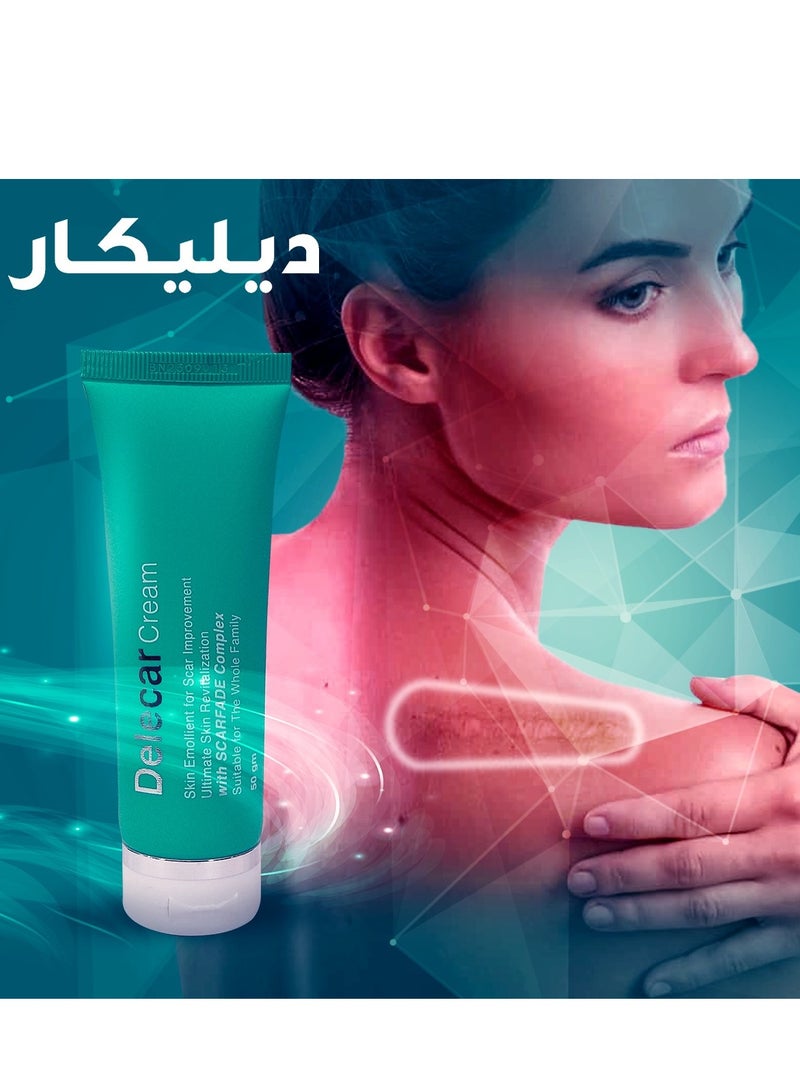 شيرا كريم ديليكار لتحسين الندبات مع مركب سكارفيد 50 جم - Image 2