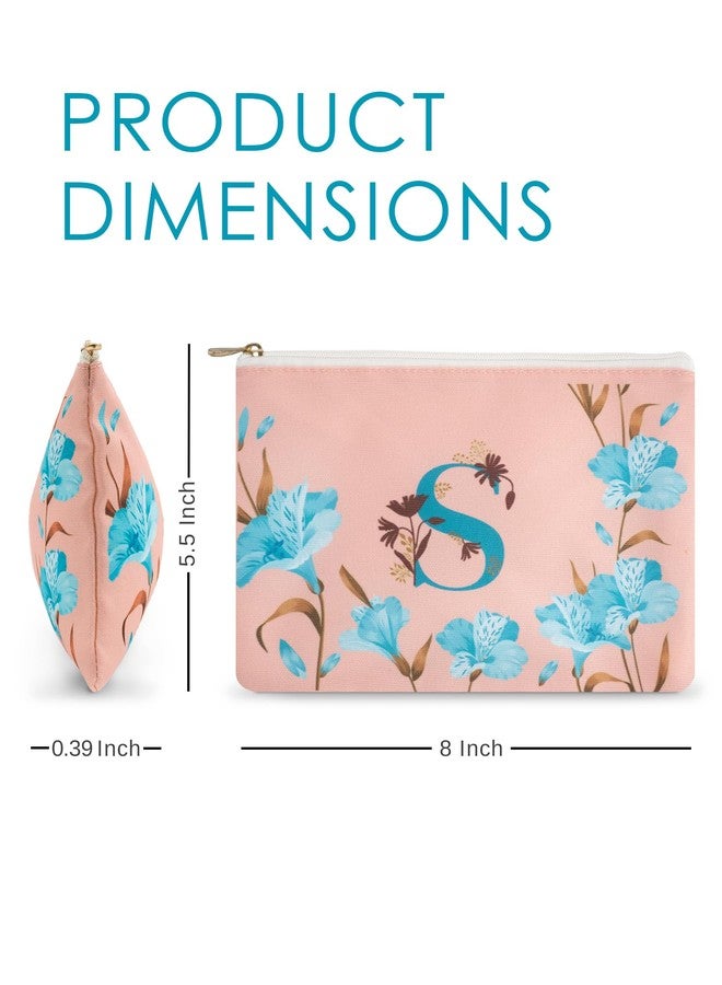 DOODLE Multifunctional Cosmetic Pouch|Pouch for Girls|Makeup Organizer|Toiletry Bag|Perfect for Daily Use, Vacation, Business Trip - (Monogram - S) - Image 2