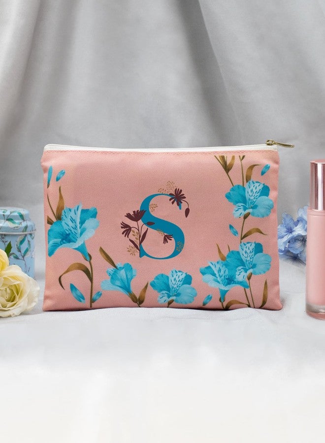 DOODLE Multifunctional Cosmetic Pouch|Pouch for Girls|Makeup Organizer|Toiletry Bag|Perfect for Daily Use, Vacation, Business Trip - (Monogram - S) - Image 5