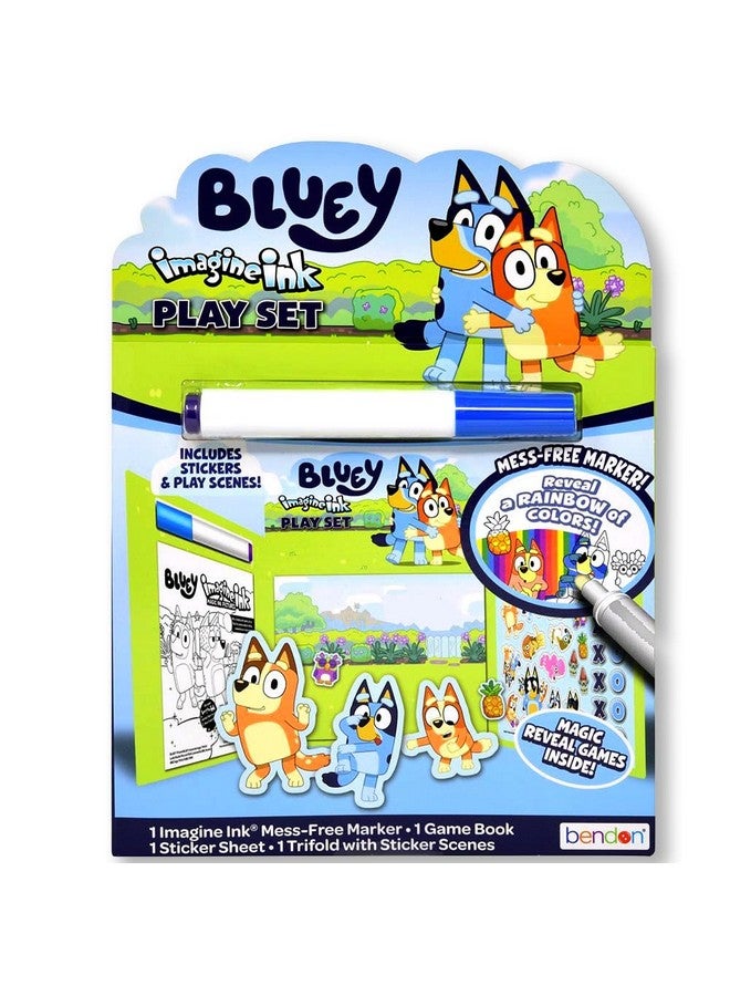 Bendon Bluey Imagine Ink Coloring and Stickers Set for Kids Road Trip & Travel Activity Includes Game Book, Sticker Sheet with Sticker Scenes - Image 2