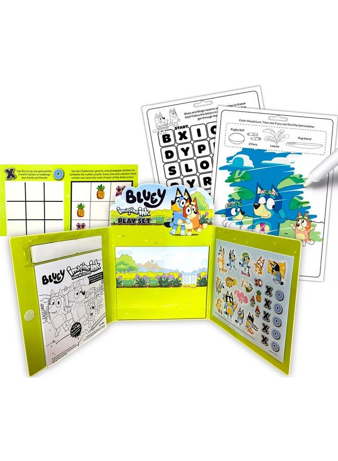 Bendon Bluey Imagine Ink Coloring and Stickers Set for Kids Road Trip & Travel Activity Includes Game Book, Sticker Sheet with Sticker Scenes - Image 3