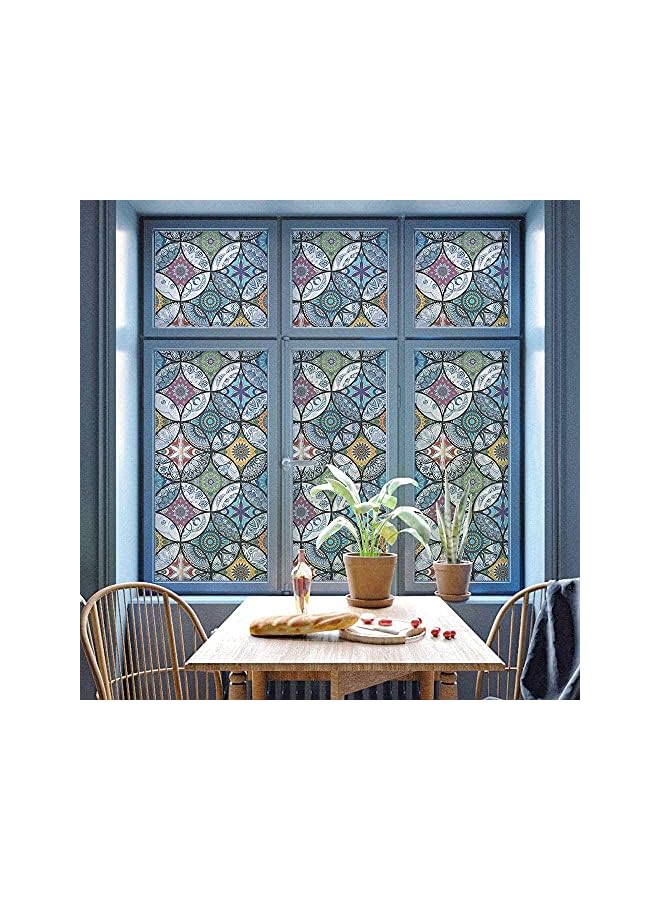 The Bros Frosted Window Film Non-Adhesive Film Frosted Window Sticker Static Cling Door Film Self Static-Cling Decorative Window Cling for Home Office UV Protection 35.4In.by 78.7In. - Image 4