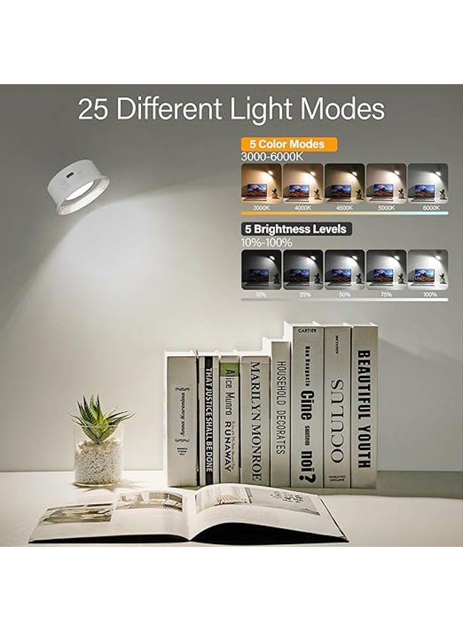 عام ضوء جدار داخلي، ضوء جدار لاسلكي، بدون حفر، مع 5 مستويات لدرجة حرارة الضوء، مناسب لغرفة نوم، صالة، شارع، ضوء ليلي، 2 قطعة. - Image 2