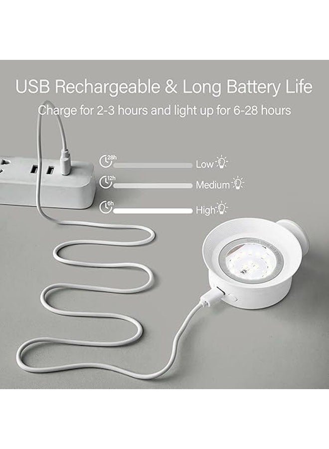 عام ضوء جدار داخلي، ضوء جدار لاسلكي، بدون حفر، مع 5 مستويات لدرجة حرارة الضوء، مناسب لغرفة نوم، صالة، شارع، ضوء ليلي، 2 قطعة. - Image 5