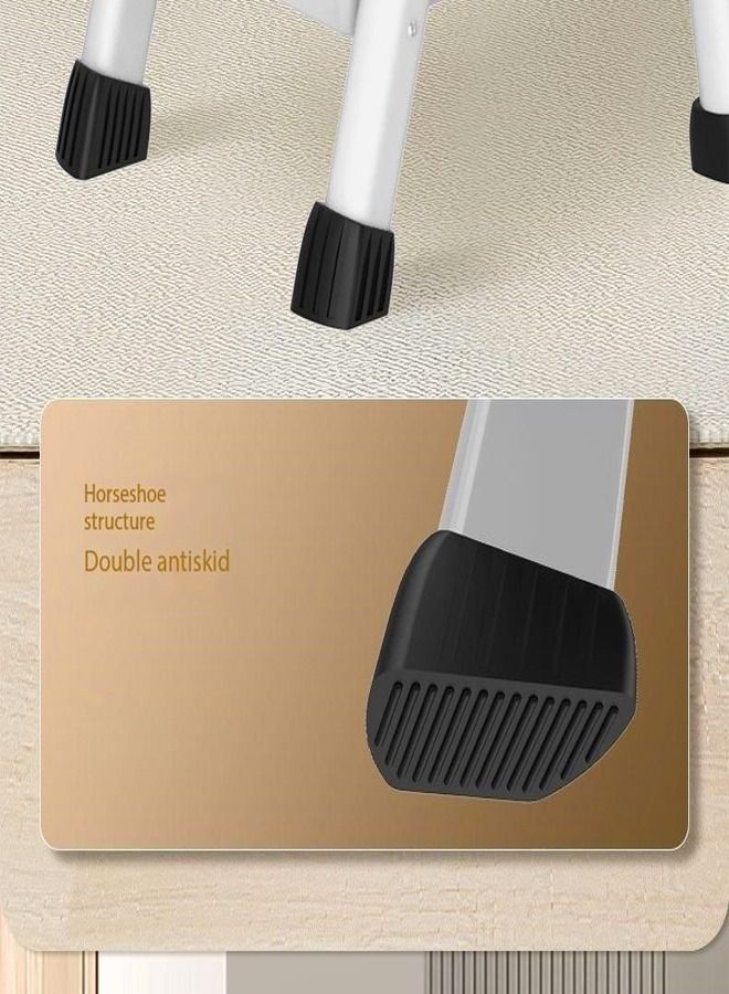 fashionhome 4 Steps Multifunction Household Indoor Folding Ladder and Storage Rack Suitable for Kitchen Home and Living Room 45 x 70 x 125 CM - Image 5