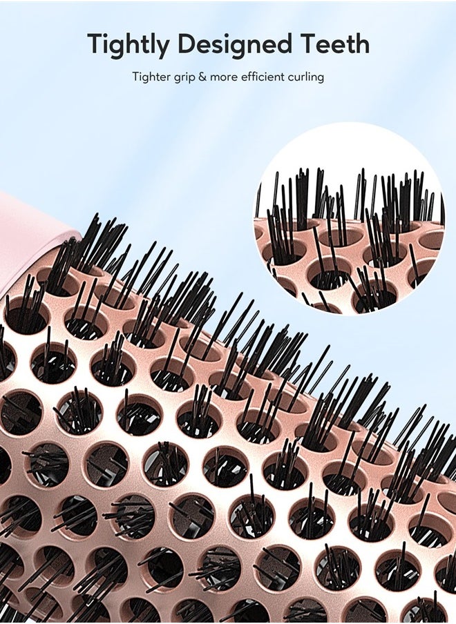 wavytalk - Wavytalk Thermal Brush, 1 1/2 Inch Ionic Heated Round Brush Creates Blowout Look, Thermal Round Brush Makes Hair Shinier & Smoother, Dual Voltage, Easy to Use (Pink) - Image 1