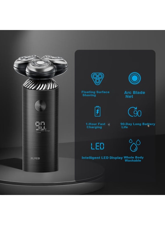 Flyco Intelligent Electric Shaver Men's Shaving Razor Fs966 Birthday Holiday Gift For Boyfriend Husband Father - Birthday Gift Box - Image 2