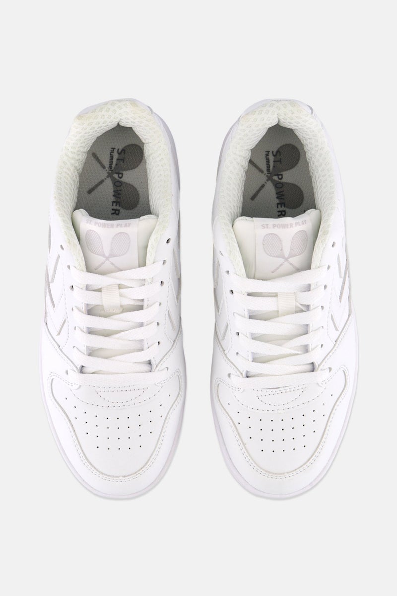 Hummel Kids Boy Lace Up Outdoor Shoes, White - Image 2