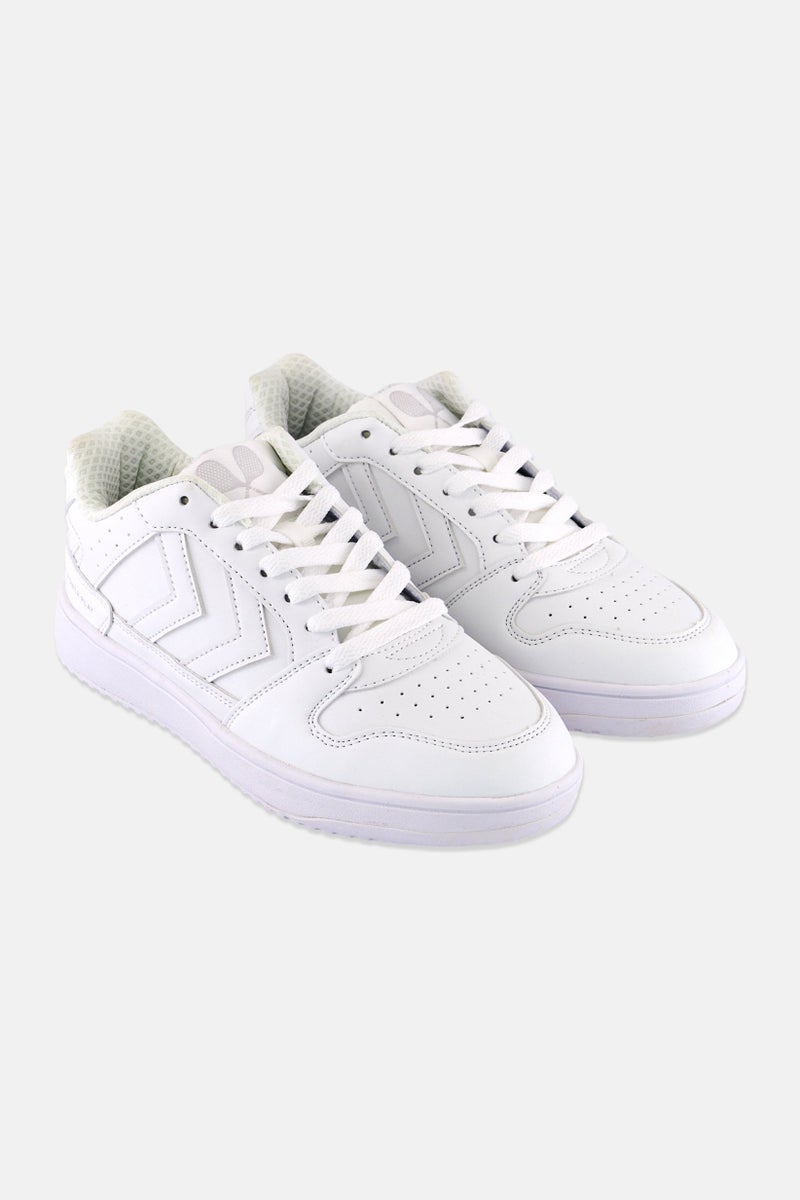 Hummel Kids Boy Lace Up Outdoor Shoes, White - Image 1