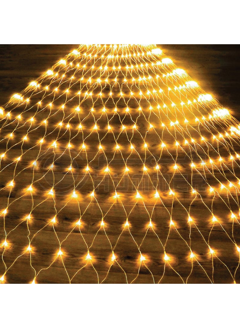 Hummer Curtain light string 3×3 meters, yellow light color - Image 2