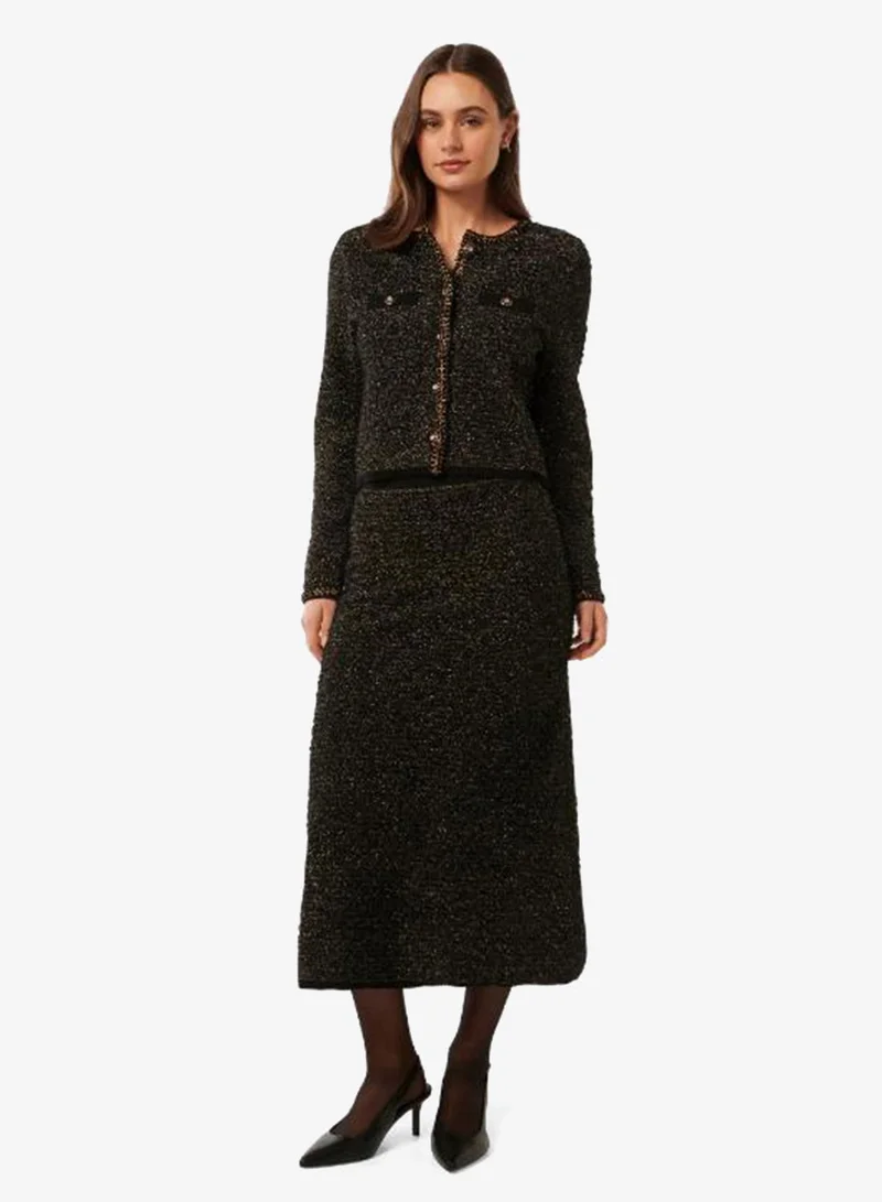 forever new  Anais Tweed Co-Ord Midi Skirt for Women | Best Price UAE