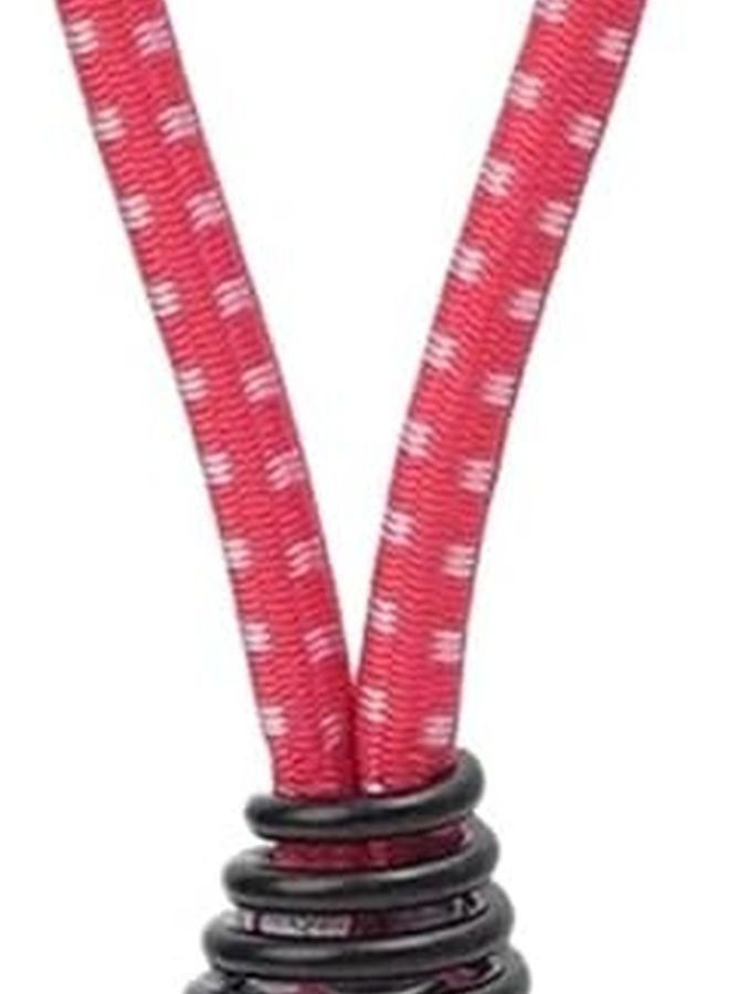 Red 5Pcs Bungee Elastic Rope Cords with Hooks for Outdoor Camping Tent Canopy Tarp Fixed Binding Fastener - Image 2