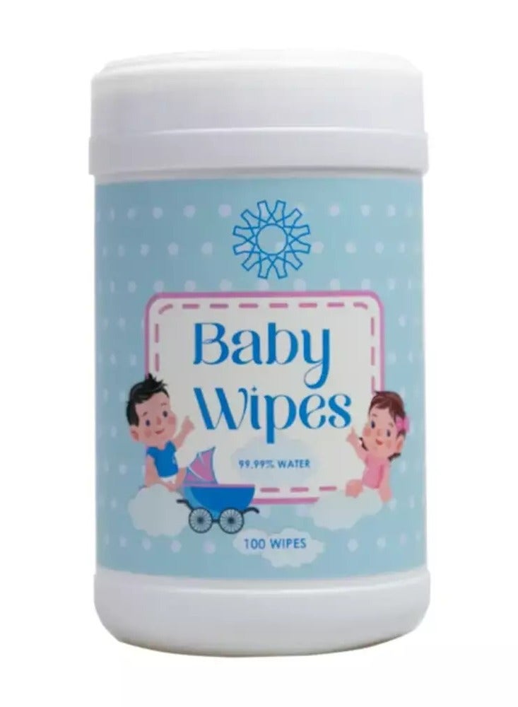 BABY WIPES - 100 Pieces - SCENTLESS