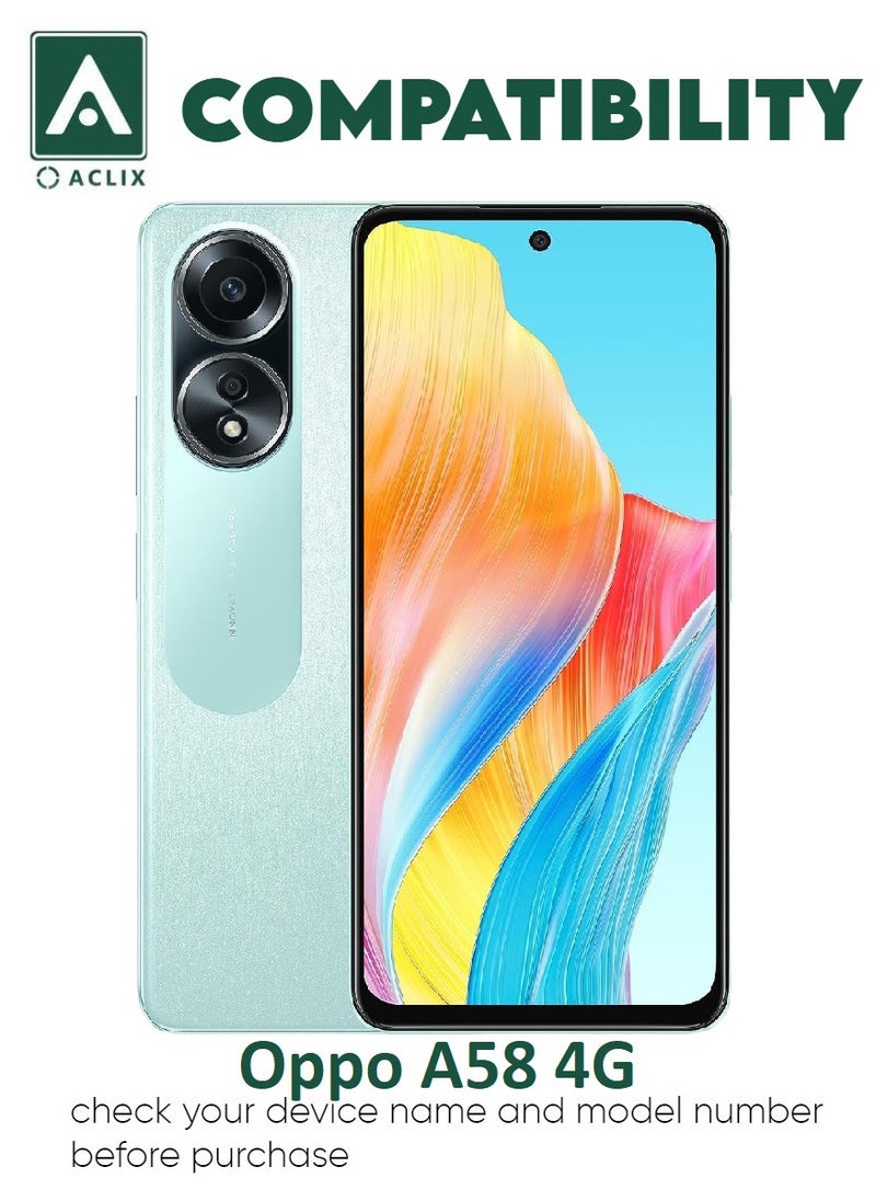 ACLIX 5 Pieces Antistatic ESD Dustproof Premium Quality High Definition Tempered Glass Screen Protector Designed For Oppo A58 4G - Image 3