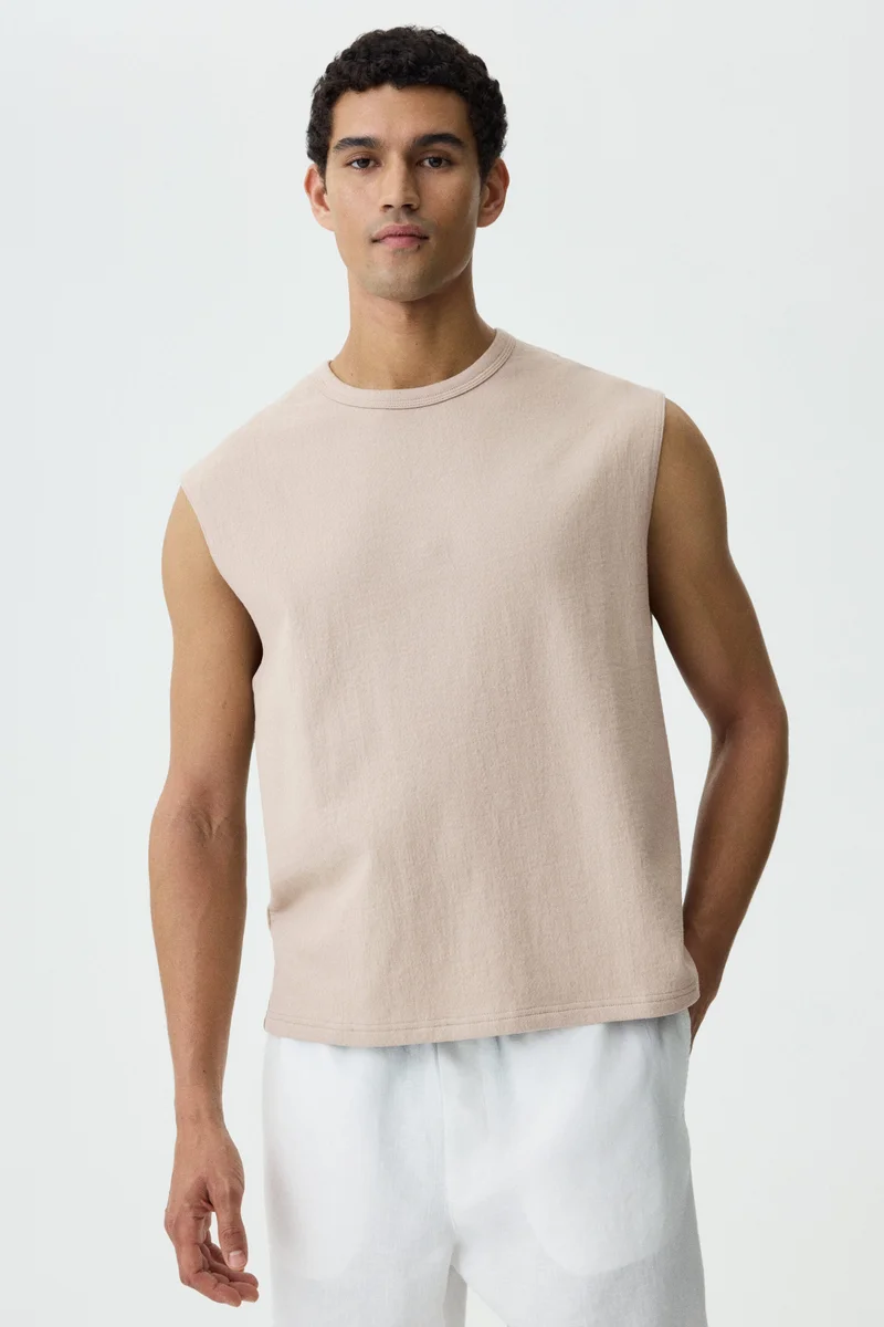 Relaxed Fit Jersey vest top