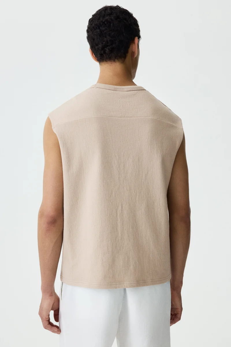 H&M  Relaxed Fit Jersey vest top for Men | Best Price UAE