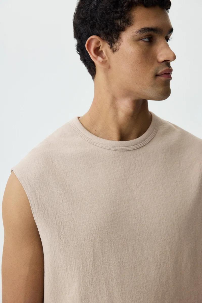 H&M  Relaxed Fit Jersey vest top for Men | Best Price UAE
