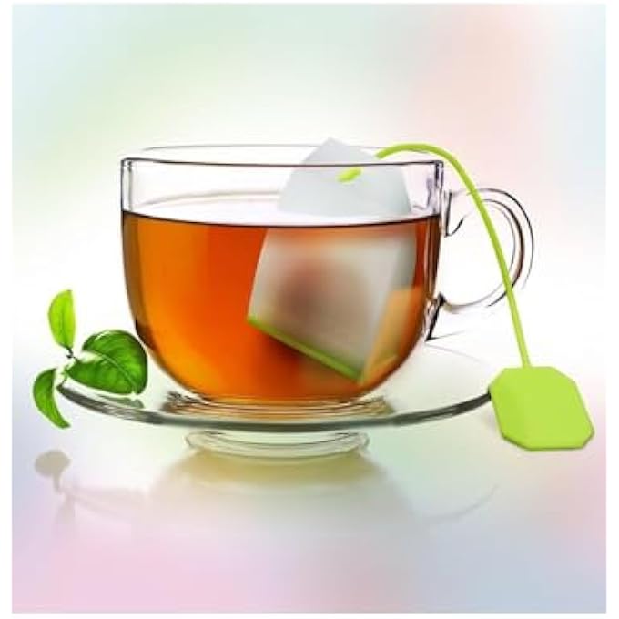 Bukela 4 Pack Reusable Silicone Tea Bags Loose Leaf Tea Infuser Strainer Set Premium Tea Filter With Long Rope For Tea Cups Mugs And Teapots Random Color - Image 4