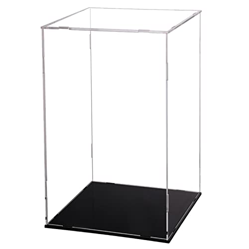 Evron Evron Display Case for Collectibles Assemble Clear Acrylic Box Alternative Glass Case for Display Action Figures Home Storage  Organizing Toys 98x98x157inch25x25x40cm