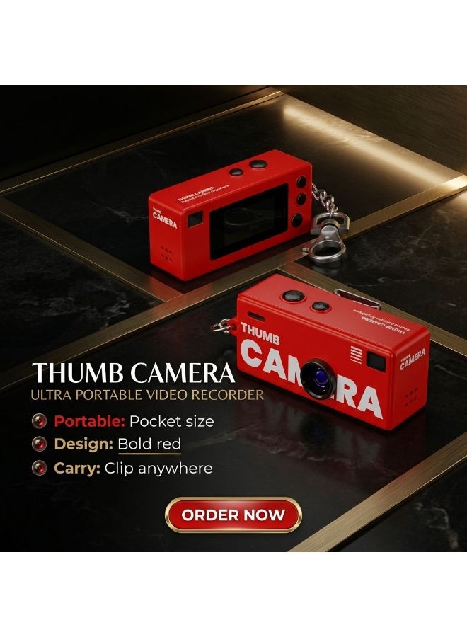 1080P HD Thumb Camera Recording Built-in Microphone Rechargeable Battery Travel Vlogging Gadget Small Security Camera - Image 2
