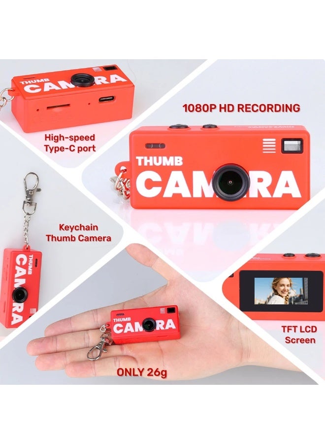 1080P HD Thumb Camera Recording Built-in Microphone Rechargeable Battery Travel Vlogging Gadget Small Security Camera - Image 3
