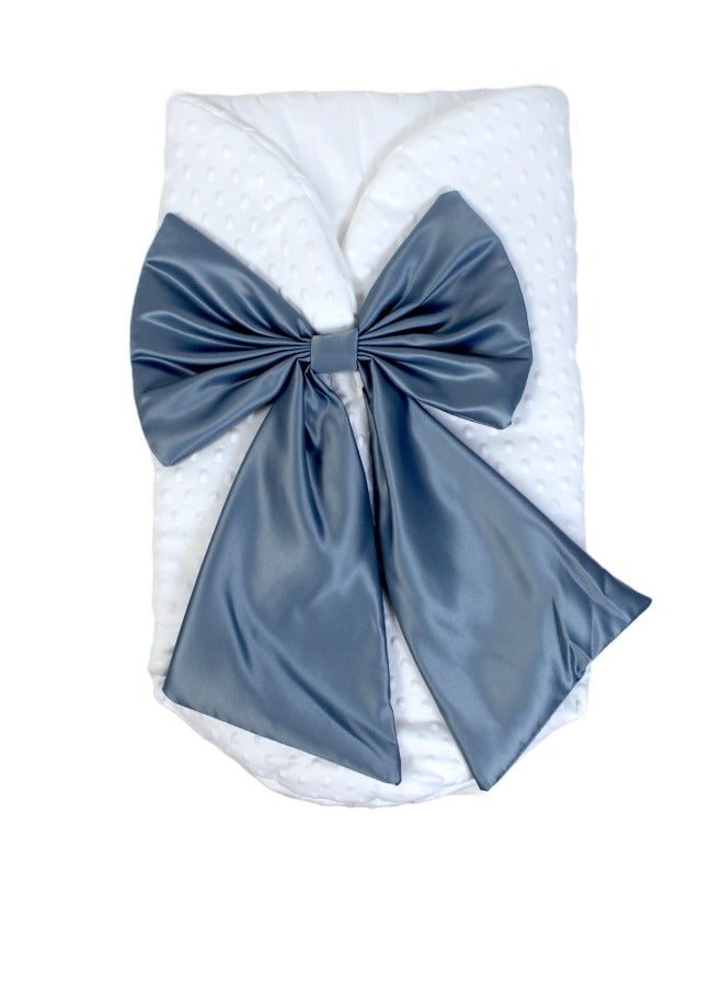 Baby Blanket Swaddle Sleeping Bag With A Bow & Cap for Newborn Easy to Carry - Image 3