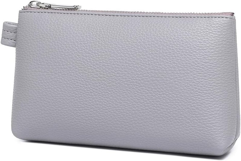 YONBEN PU Leather Makeup Simple and Convenient Handbag Small Exquisite Storage Bag, PU/Taro Purple, Simple - Image 1