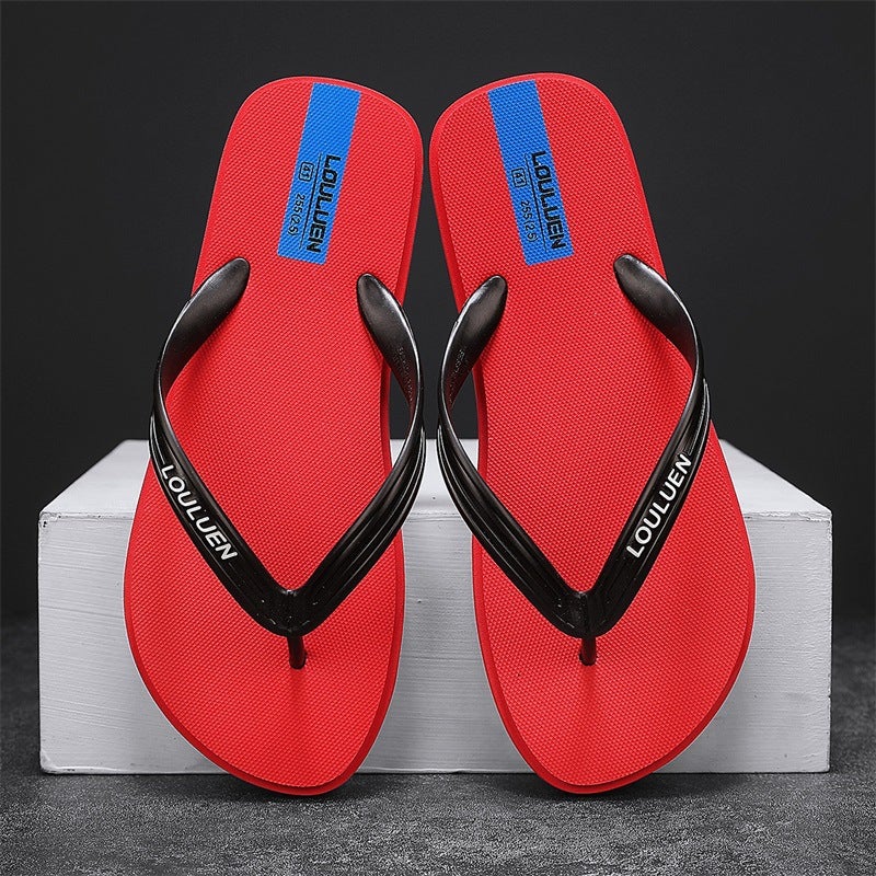 2024 Summer Lightweight Flip-Flops Men'S Shoes Outer Wear Casual Fashion Solid Color Slippers Thailand Personalized Sandals Beach Shoes - Image 4