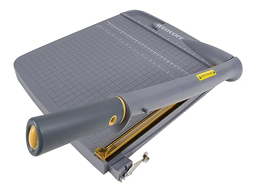 Westcott Titanium Bonded Plastic Guillotine Paper Trimmer, 12" - Image 1