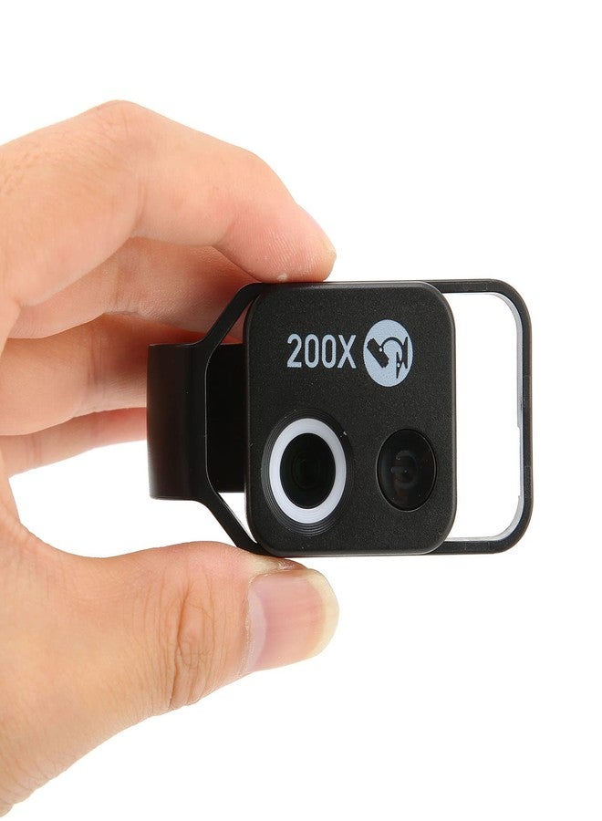 Zunate APL‑MS002 200x Phone Microscope, Mini Pocket Microscope, 6 LED Light Guides, 2 Levels of Brightness Adjustment, Magnification Phone Camera Macro Lens Kit(with CPL) - Image 5