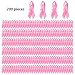 SIMISI RIBBON 200 Pieces Breast Cancer Awareness Accessories Bulk Items Pink Satin Awareness Ribbons with Safety Pins 1.4 x 3 inch - Image 3