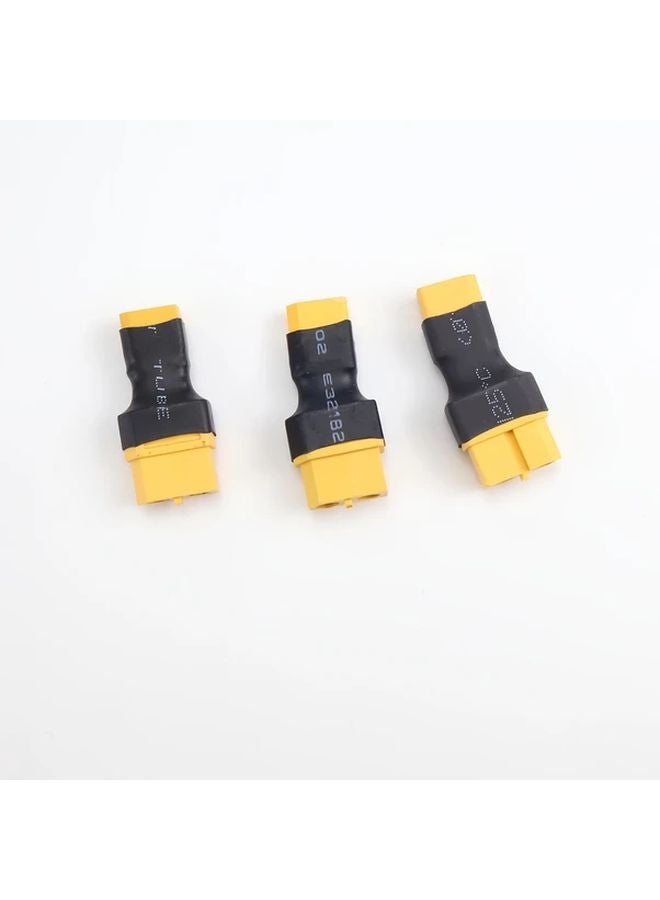 XT60 F To XT30 M 3PCS Parallel Converter Connector High Durability Rubber For RC Vehicle - Image 1