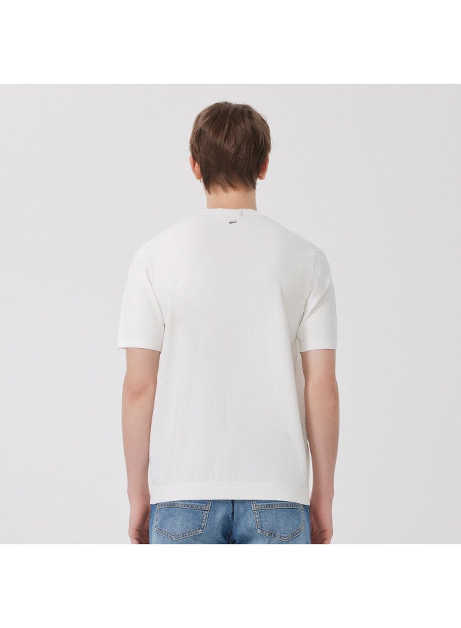 Cabbeen Mall Same Style] Men's Casual T-shirt Summer Trend Comfort Short Sleeve Fashion Versatile Street Casual - Image 3