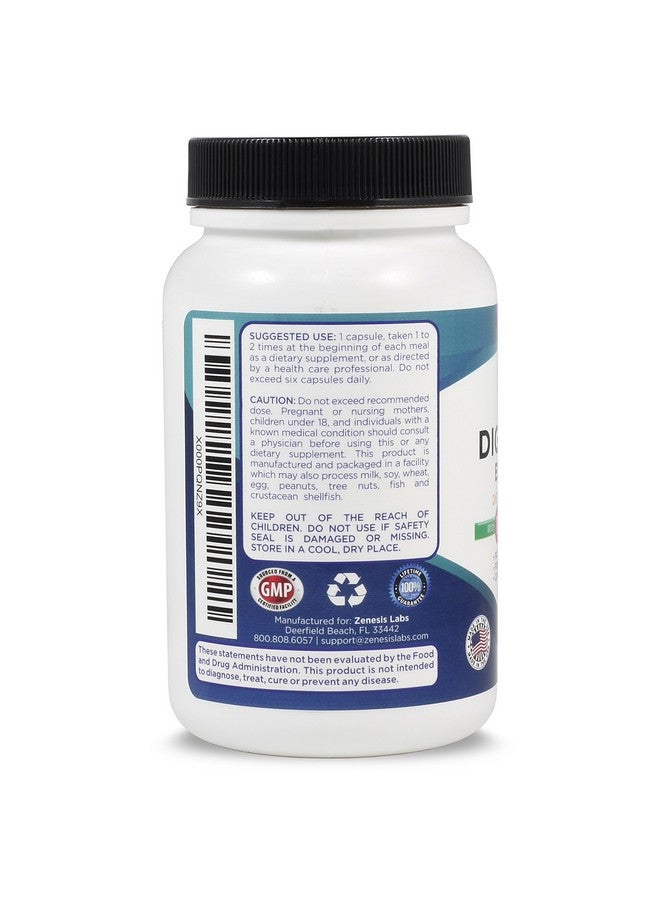 Zenesis Labs إنزيمات الهضم من زينيسيس لابز - مع الأميلاز، البروميلين، البروتياز، الليباز، و 14 إنزيم آخر - 90 كبسولة - Image 3