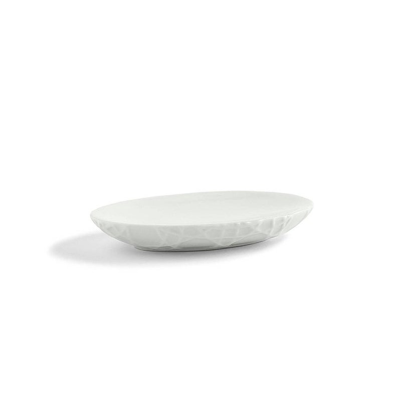 Kassatex Rattan Soap Dish Porcelain White